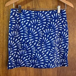 THE LIMITED Blue & White Mini Skirt Sz 4